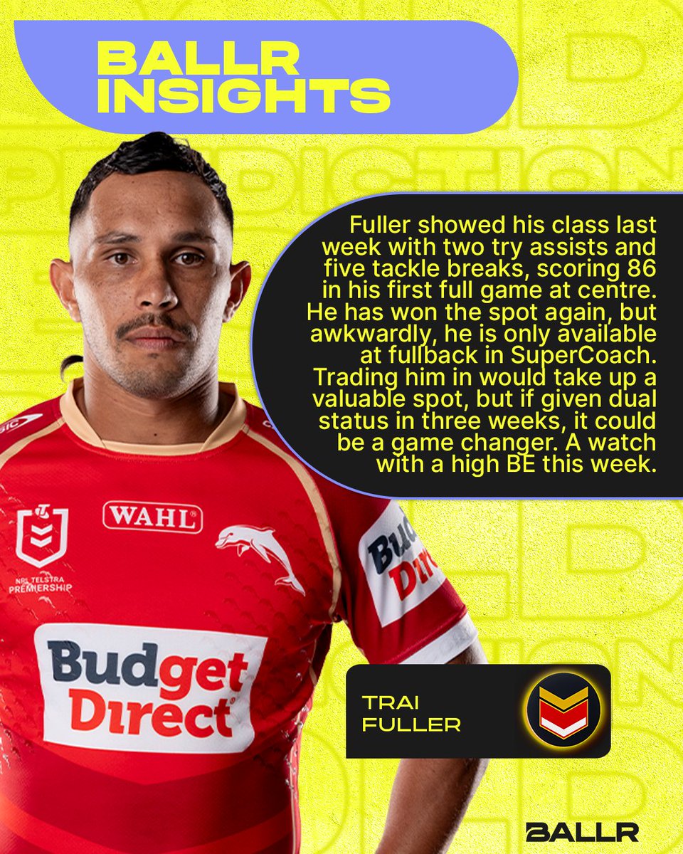 BallrNRL's tweet image. With players in and out of their teams, it can be hard to know who will be a solid scorer for your SuperCoach team. 🤔

Here's 4 players we looked at…

#NRL #NRLSuperCoach