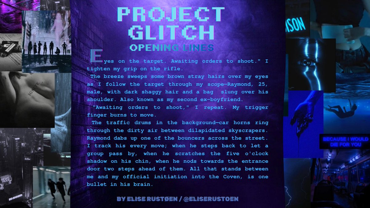 eliserustoen's tweet image. Scream Queens x Divergent in PROJECT GLITCH
A dystopian romantic heist with

🕷️ Rival gangs 
👾 Cyberpunk setting
🫆 Forced proximity 
🖤 Morally grey characters 
🕸️ A lethal, cult-like girl gang

Querying this summer &amp;lt;3

#questpit #W #NA #A #D
