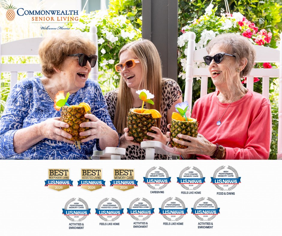 CommonwealthSL's tweet image. #CSL is honored to be recognized among the Best Senior Living in America for 2026 by @usnews!

Out of more than 30,000 senior living communities nationwide, fewer than 2,000 earned any distinction this year, making this achievement truly exceptional.

bit.ly/4mYXj0H