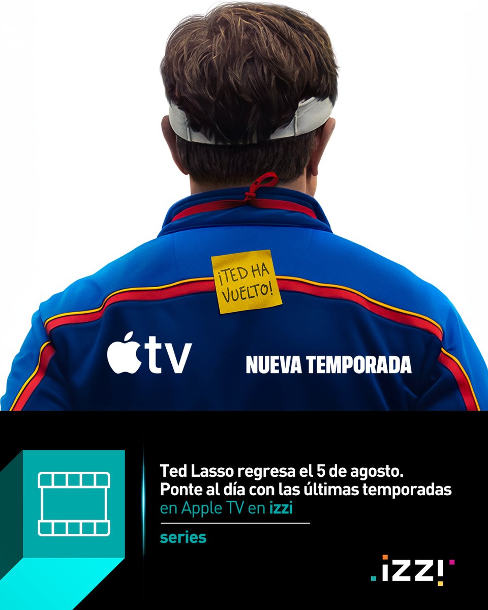 izzi_mx's tweet image. Ted Lasso regresa el 5 de agosto. Ponte al día con las últimas temporadas en @AppleTV en izzi.​

#TedLasso #NoMeLoPierdoEnizzi #Series