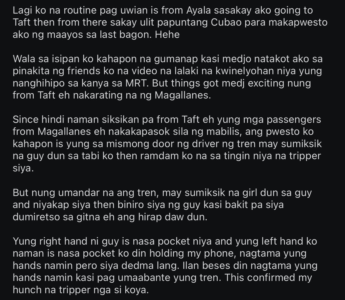 AlterOfan83223's tweet photo. Naging Kabit Pansamantala sa Dulong Bagon

Page 1
Sender: Pasahero ng Dulong Bagon

#ConfessionOfanAlter922
#DulongBagon https://t.co/DsOD1Rlx0g