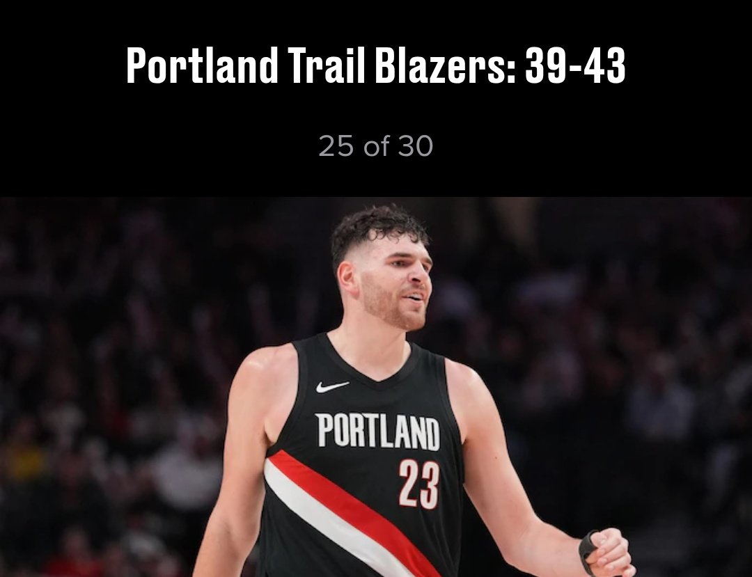 SleeperBlazers's tweet image. Win or lose tonight, this season was a success for #ripcity 

Every expert/analyst predicted Portland to miss the playoffs &amp;amp; have a losing record 
— And that was before Chauncey got arrested &amp;amp; we became a traveling hospital of injuries.