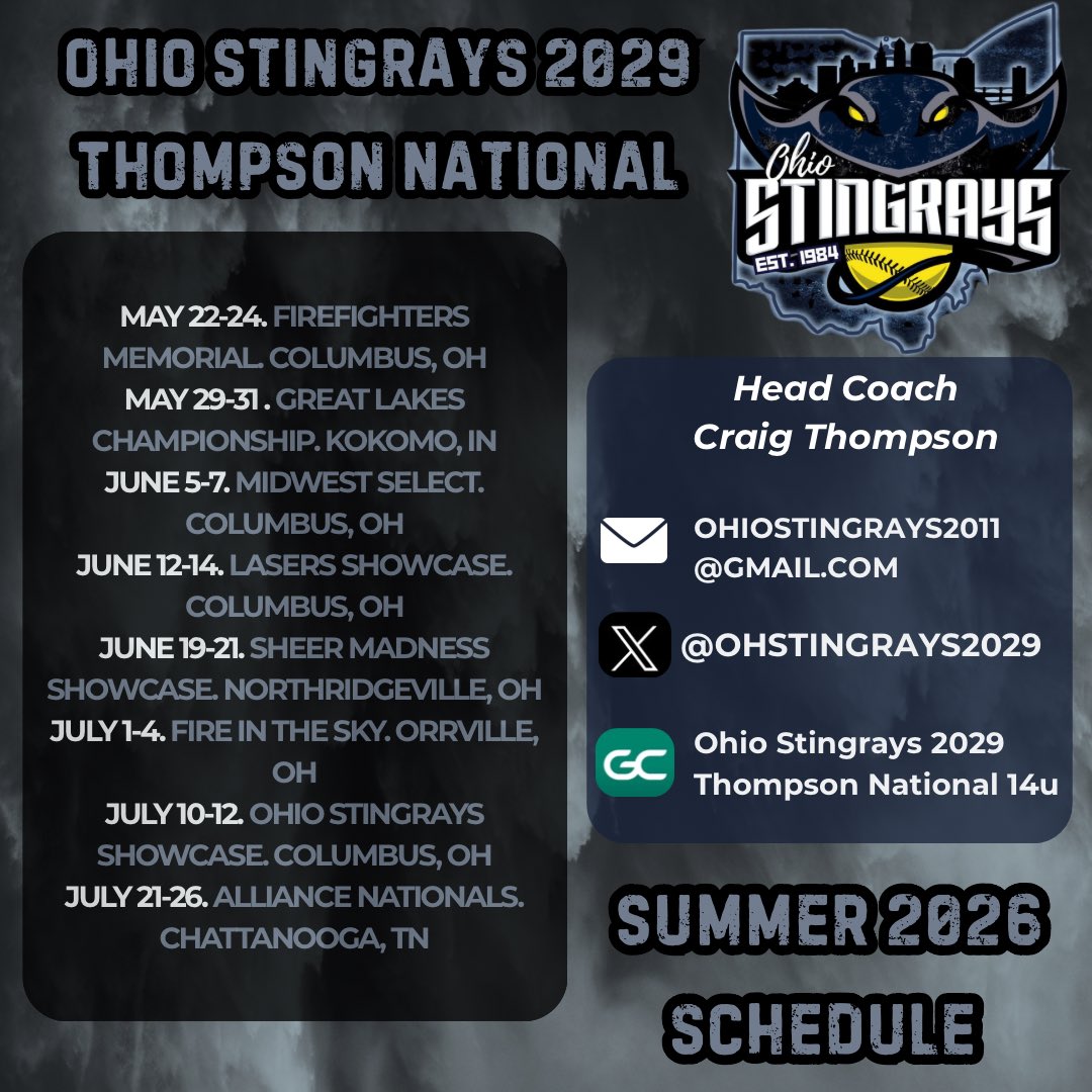 ASingleton_8's tweet photo. Let’s go! Miss my stingray girls ! @OhStingrays2029 @Coach2K_OSU @Coach_mcGuem @2Ganeff @CoachDeOliveira https://t.co/b41X4y4Bxw