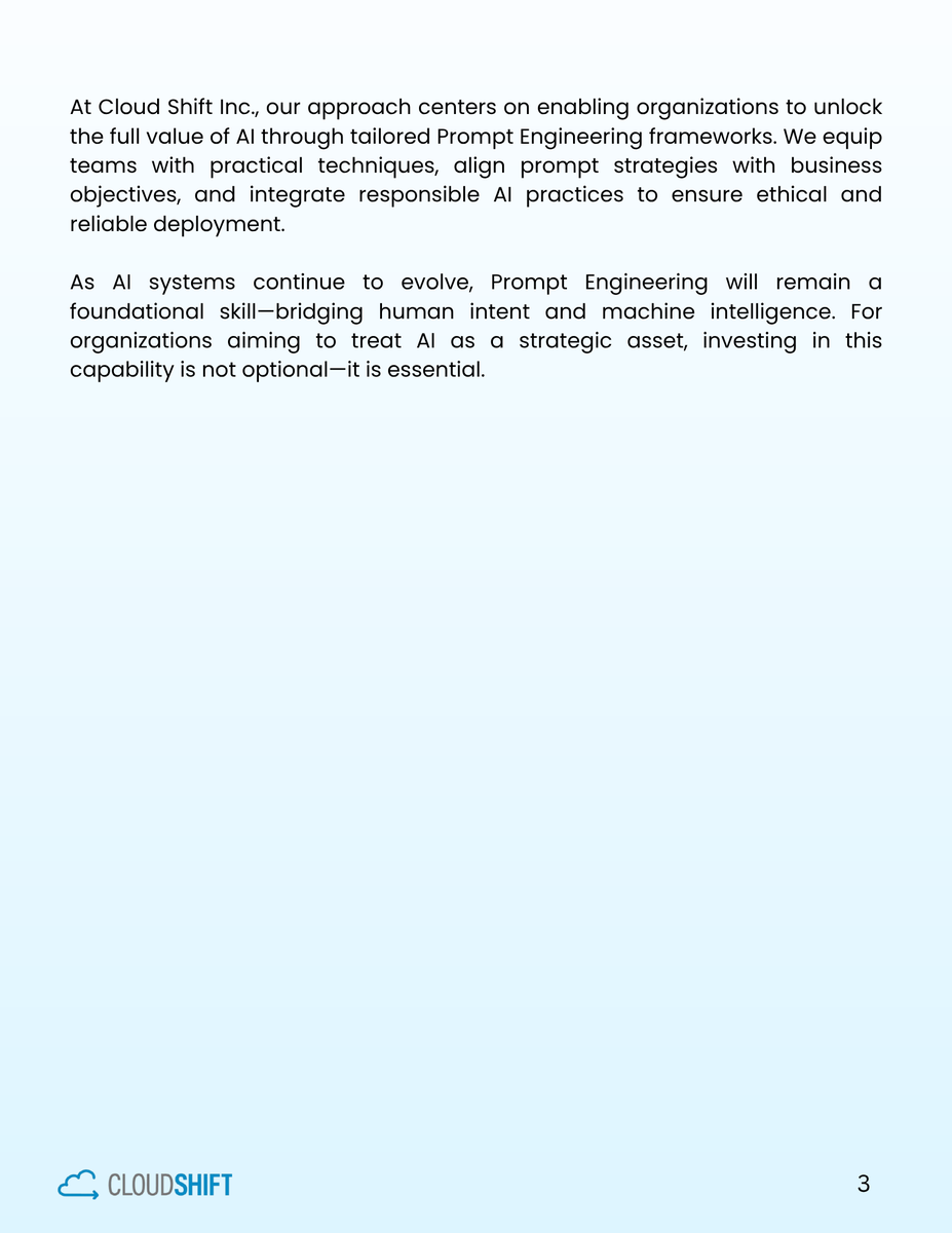 Cshift2019's tweet photo. AI isn’t the advantage—how you prompt it is.

Prompt Engineering transforms generic outputs into strategic insights.

Companies that master it will lead the AI-driven future.

#AI #PromptEngineering #GenerativeAI #Tech #Innovation #FutureOfWork https://t.co/7T37xIZCpb