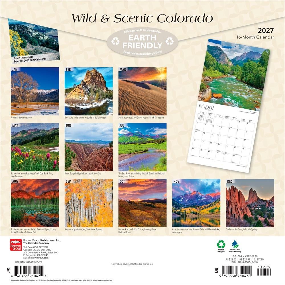 petcalendars's tweet image. Colorado's towering mountains create an unforgettable skyline. Its hiking trails weave through breathtaking forests. Its glorious grasslands offer an abundance of wildlife. With stunning images, this #calendar captures the profound beauty of #Colorado. buff.ly/4mjoOK3