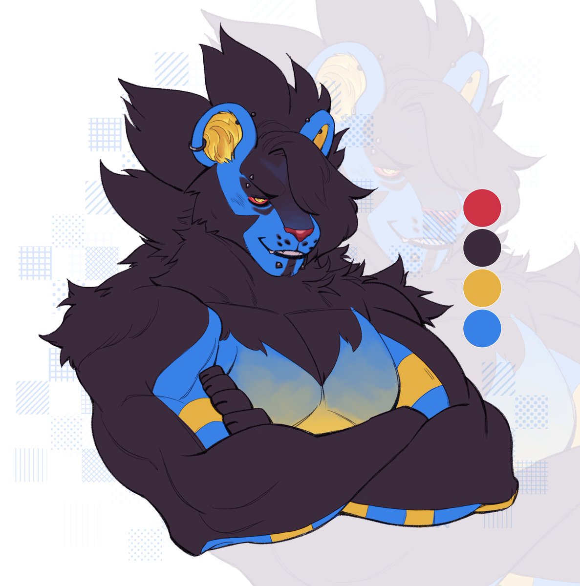 LuckyPata's tweet image. Back to my muscular dudes shenanigans.

Luxray, info on replies⛓️