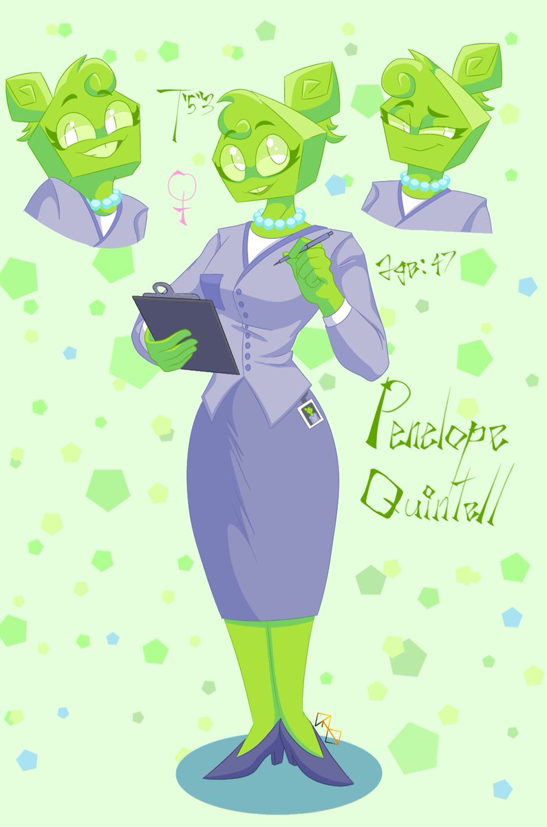Cinnamonroll692's tweet photo. Meet Penton's mother
Penelope Quintell!^^ 💚
She's a Data Analyst 📊📈 https://t.co/S33OvfEVQe