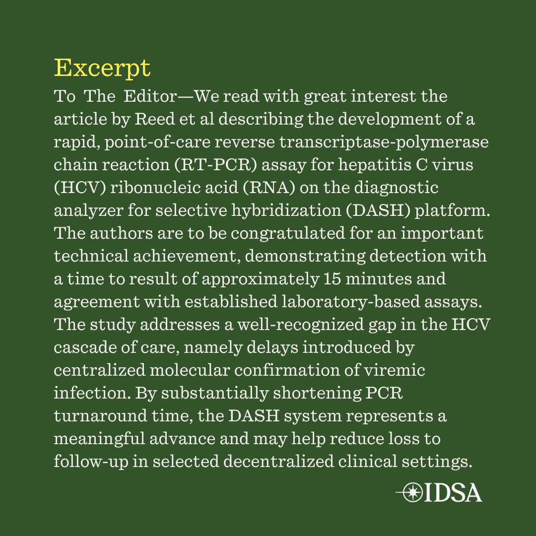 JIDJournal's tweet photo. Rapid Hepatitis C Virus Diagnostics: Aligning Molecular Innovation With Real-world Elimination Needs

✅ Just Accepted
🔗 https://t.co/B0D268Ppgp https://t.co/ws1OiBV2WI