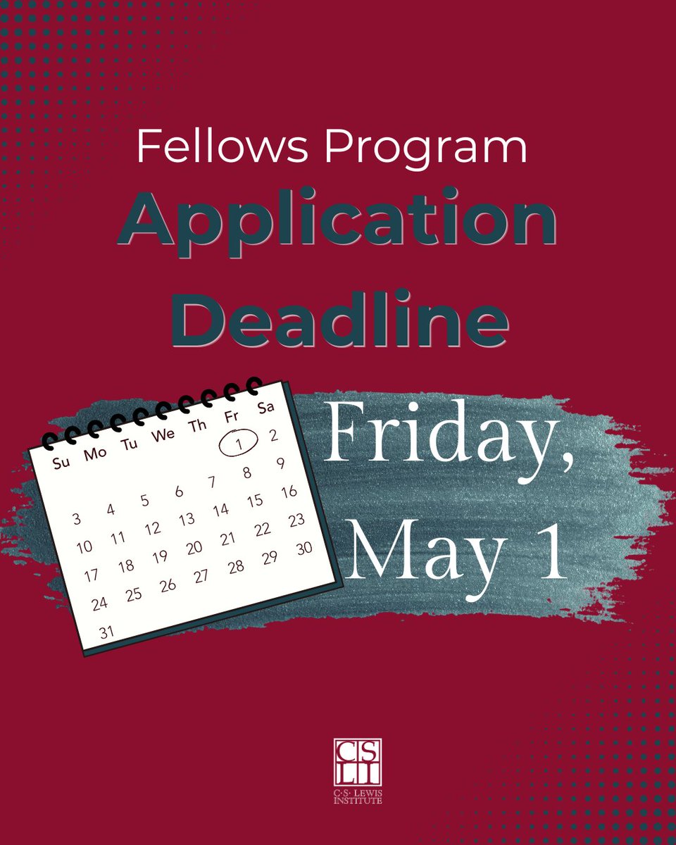 CSLIAtlanta's tweet photo. Only a few days left to apply for the 2026-2027 Fellows Program! If you're interested in the discipleship of heart and mind within a community of other committed believers, learn more and apply at https://t.co/bfgNg0CIhE https://t.co/muiLKNbWMm