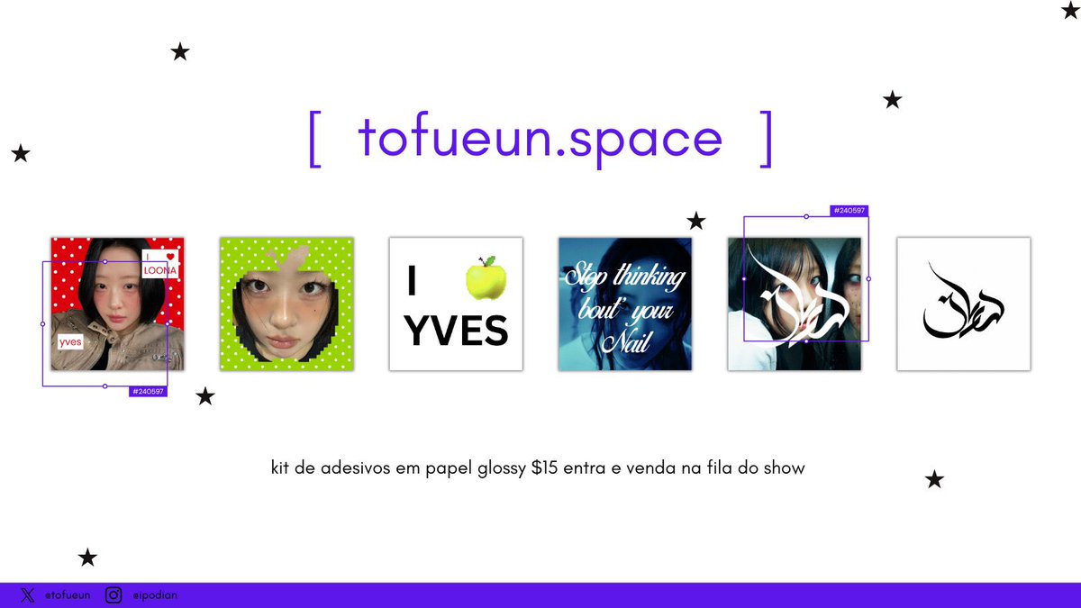 lisacaptor's tweet photo. mutuals queridos que vão no show da yves ! estarei vendendo este kit belíssimo de adesivos na fila, se alguém tiver interesse em reservar ou comprar antes. também posso fazer personalizado 💬 https://t.co/uIw4iejIJ0