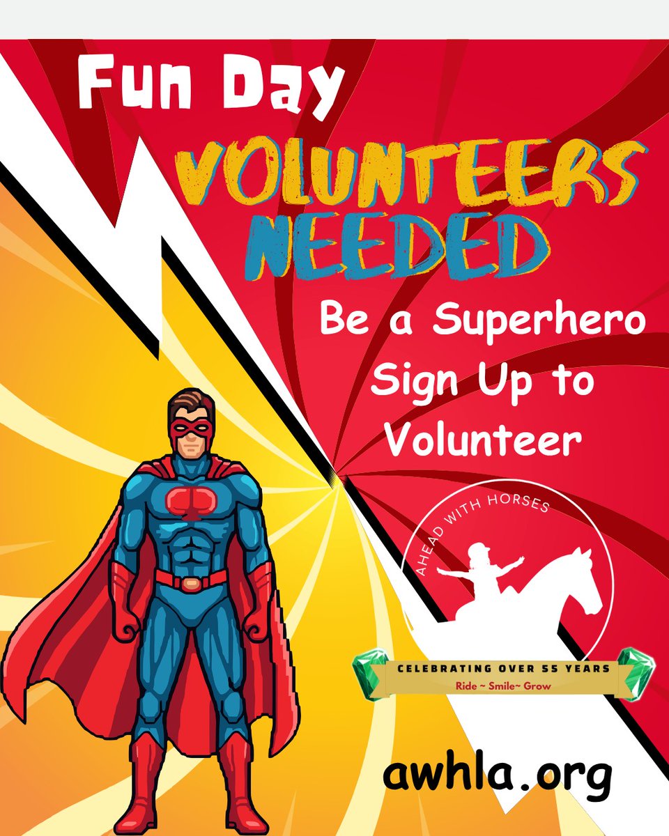 AWHLA's tweet image. We're still looking for volunteers to help this week for Fun Day preparations and volunteers for Saturday's event.

Visit awhla.org to sign up

#Volunteer #FunDay #Community