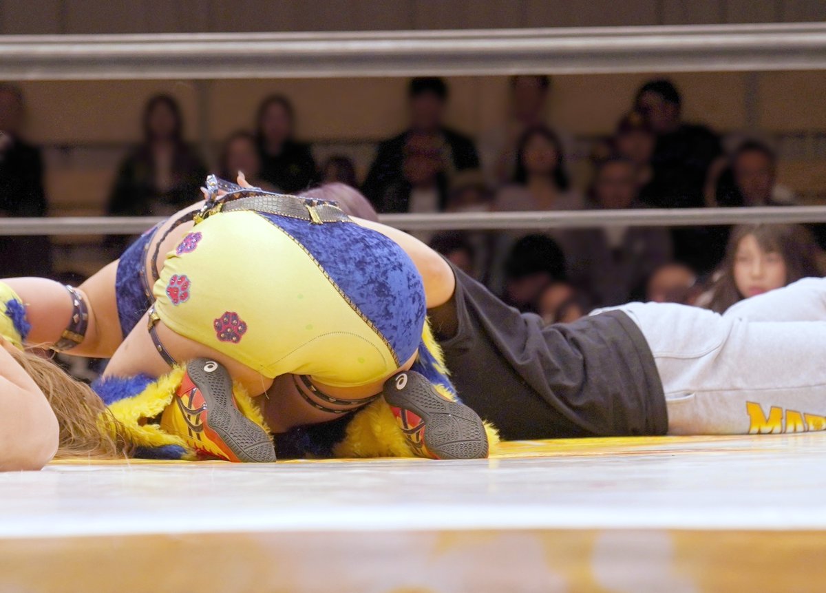 arrinaimyon1's tweet image. 2026年4月25日　後楽園ホール
マリーゴールド　#MARIGOLD　#pw_mg
◆BEW女子選手権試合
エンジェル・ヘイズ vs #山岡聖怜

試合後、リングにあがって山岡聖怜さんを介抱する
#山﨑裕花 さんです
@y_seri_1113
@__ukachan