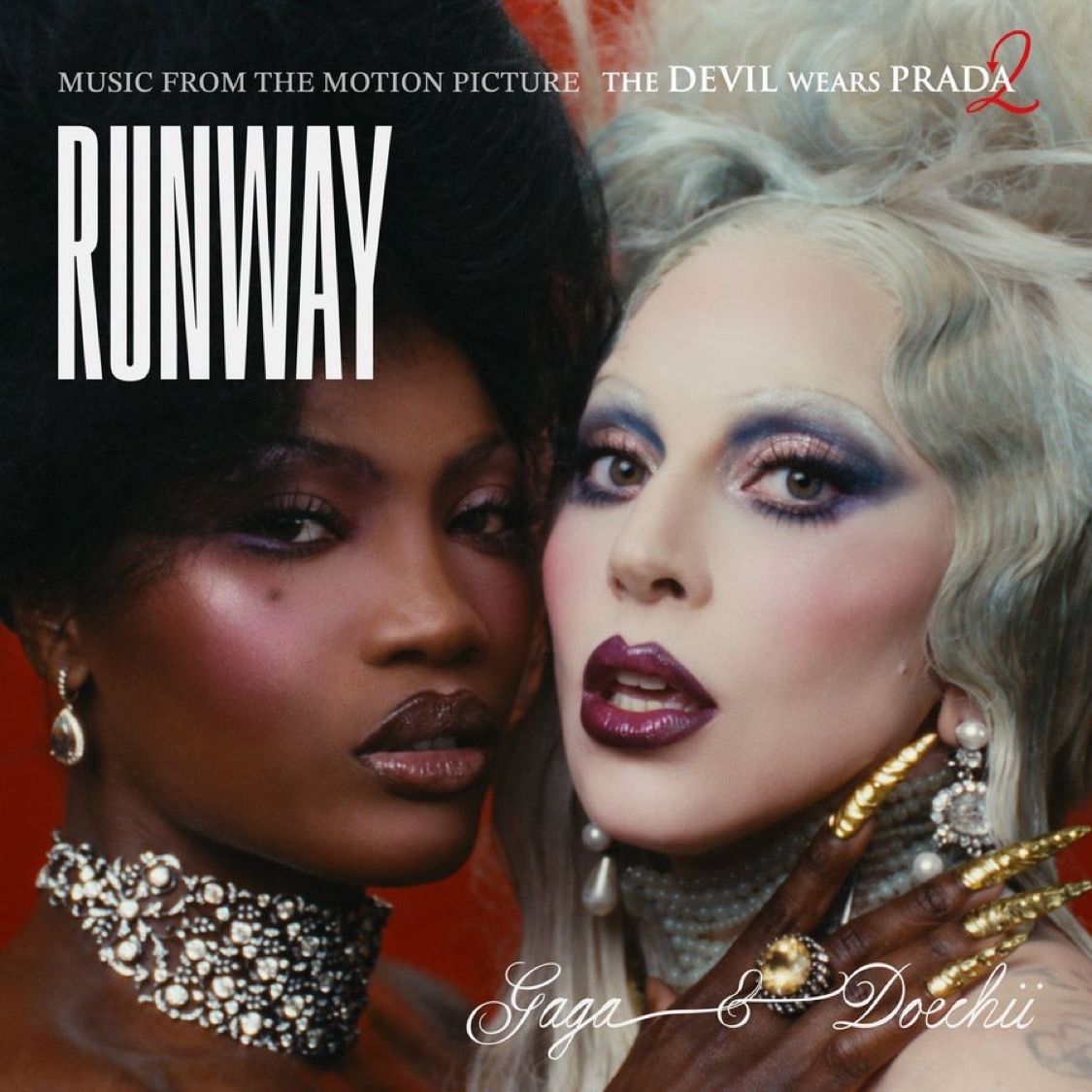 GilbertoBrenis's tweet image. La portada de #Runway de #LadyGaga y #Doechii se actualizó en las plataformas de streaming con esta foto.