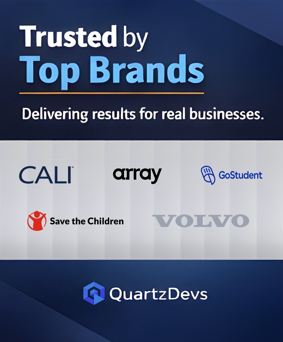 QuartzDevs's tweet image. #SaaS #Growth #Corporate #Enterprise #Software #WebDev #SoftwareDev #ZeroHeadaches #FasterDelivery #QuartzDevs #AppDev #Backend #Frontend #Business #B2B #Startups #Outsourcing