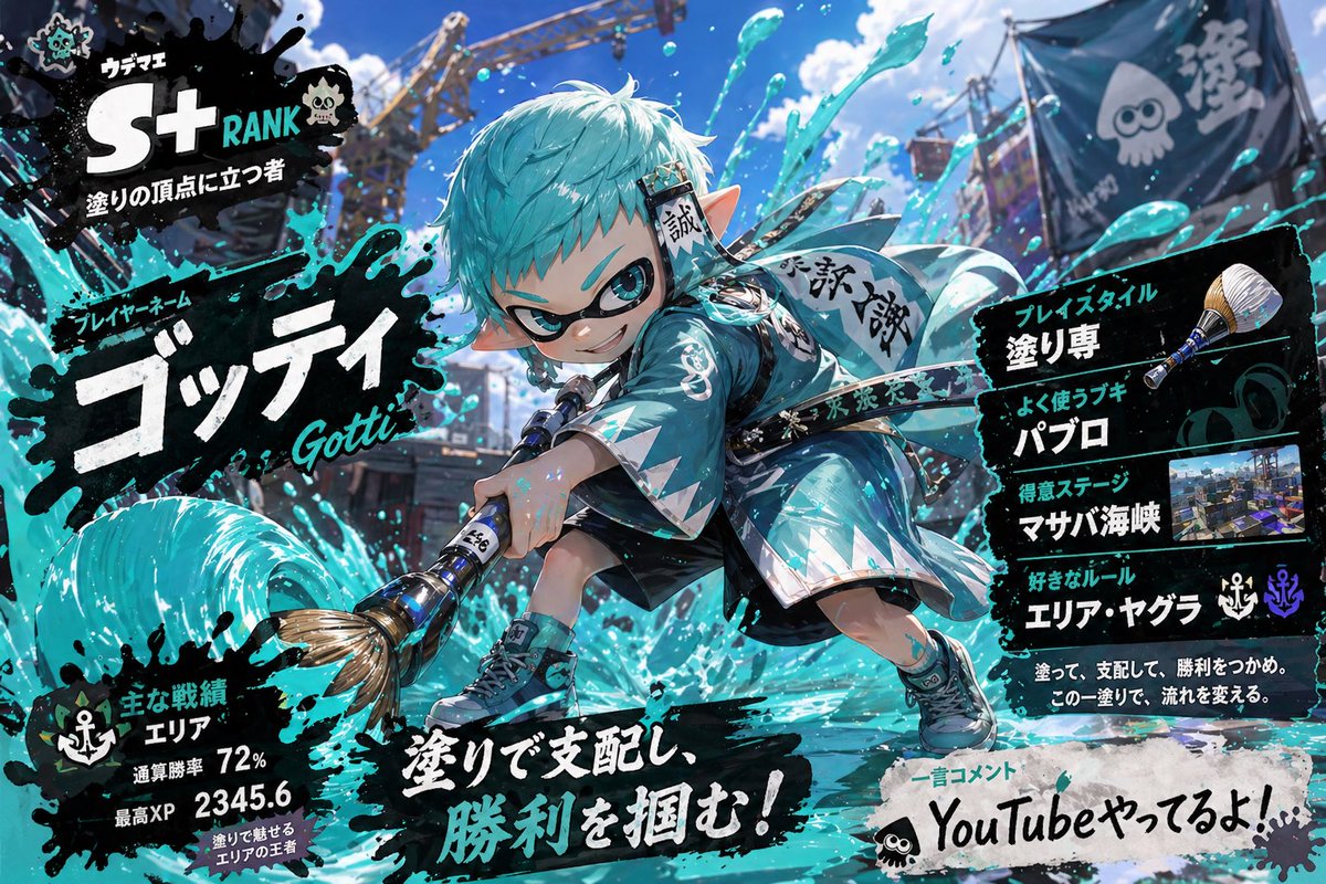 ゴッティ🐬【劇団スプラ座】 tweet media