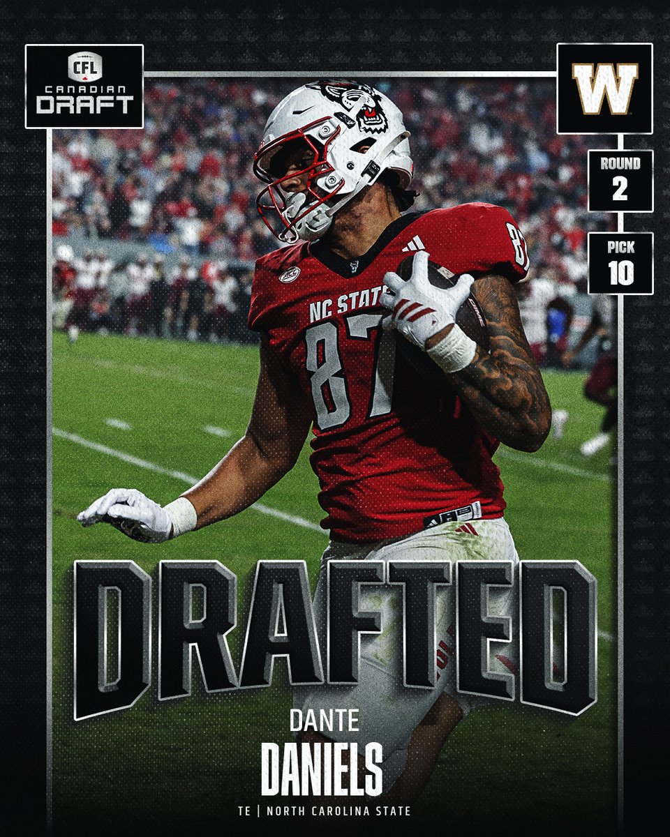 CFL's tweet photo. Winnipeg making moves to jump up in Round 2 and get their guy! #CFLDraft https://t.co/0DvnE6Q3Mv