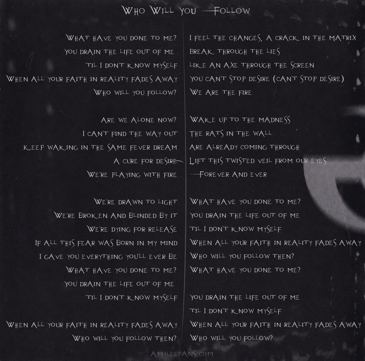 amyleenet's tweet image. 🎶 #amylee #evanescence #sanctuary #whowillyoufollow