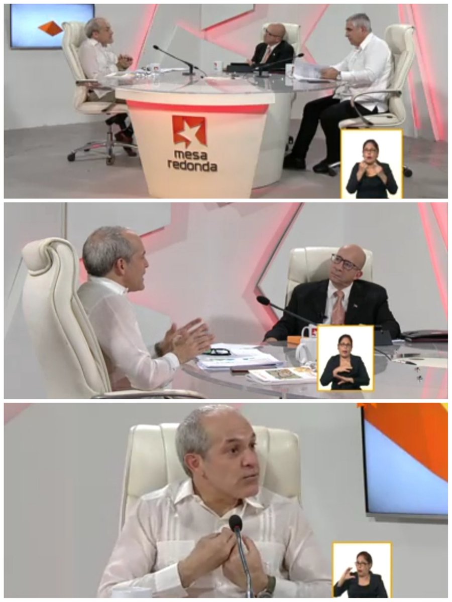 citmacuba's tweet image. En la Mesa Redonda, el vice primer ministro Eduardo Martínez Díaz @EdMartDiaz  y el ministro de Ciencia, Tecnología y Medio Ambiente @citmacuba @ArmandoRguezB exponen avances en #ciencia, #tecnología
#innovacion, #LeyCTI, programas nacionales, entre otras prioridades de #Cuba 🇨🇺