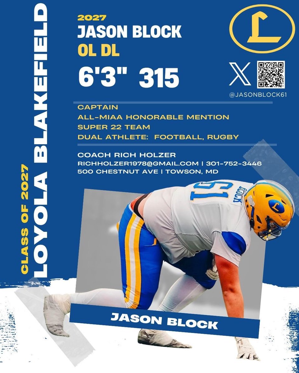 Loyola Blakefield Football tweet media