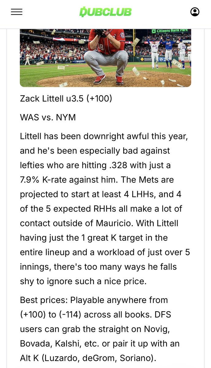 PropTailz's tweet photo. Cash both straights tonight…
Jesus Luzardo o6.5 ✅
Zack Littell u3.5 ✅
Nice little 3-0 start to the K Prop straights week!
#Gambling𝕏 #KProps https://t.co/M1CmLzHVew