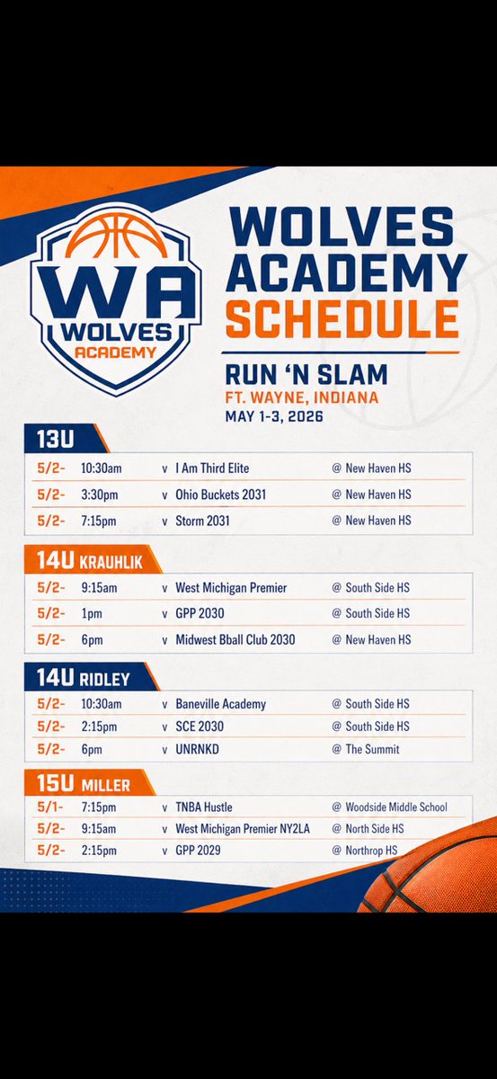 WolvesAcademyBB's tweet photo. 🧡ALMOST GO TIME! 💙 https://t.co/EeeNYccG04