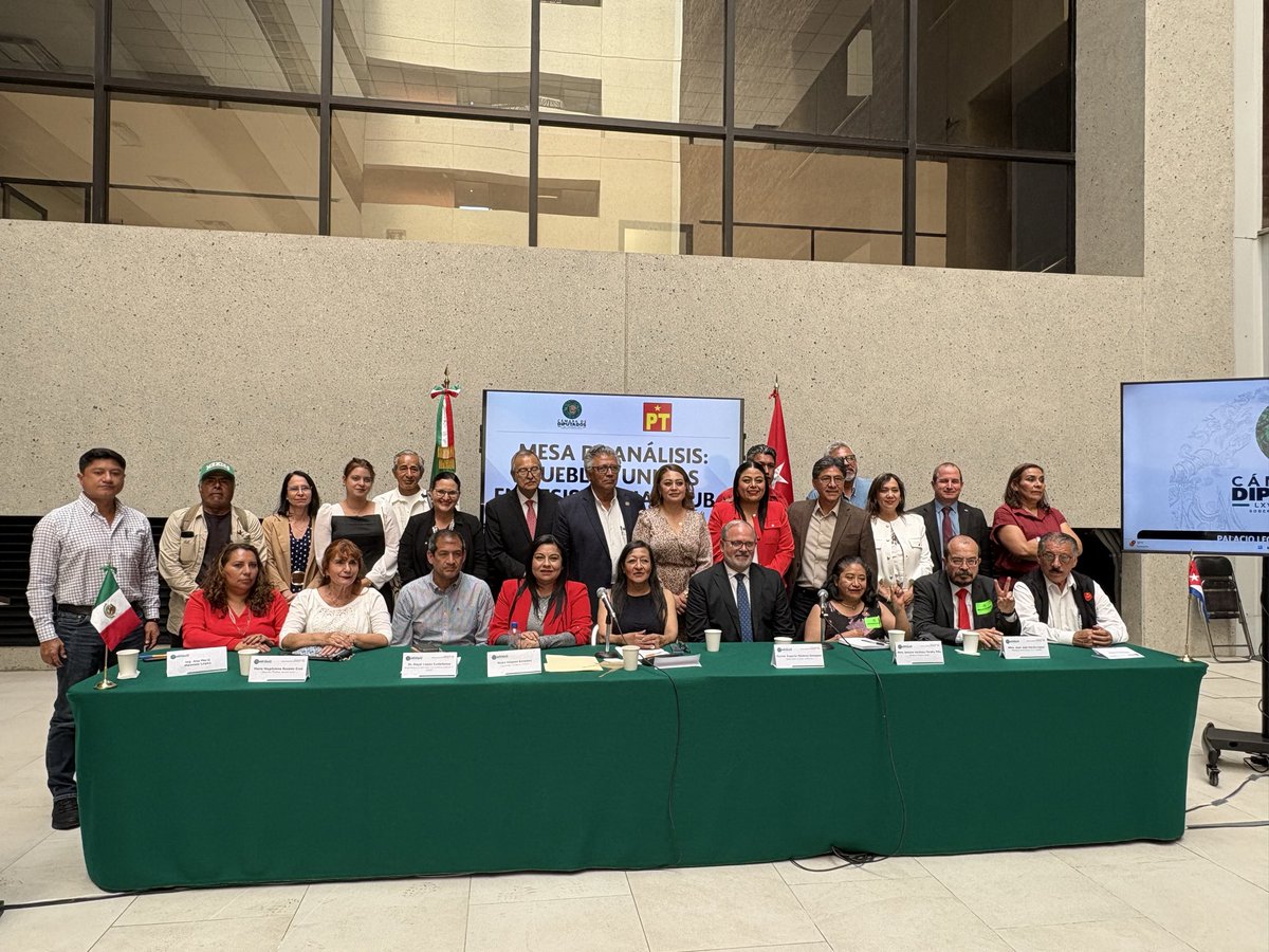 🇨🇺🤝🇲🇽En la <a href="/Mx_Diputados/">H. Cámara de Diputados</a> del Congreso de la Unión se llevó a cabo la mesa de análisis “Pueblos Unidos en resistencia / Cuba”, convocada por el Colectivo Impulso Ciudadano y el <a href="/PTnacionalMX/">Partido del Trabajo México</a>, como un espacio de reflexión, solidaridad y respaldo al pueblo cubano.

#CubaNoEstáSola