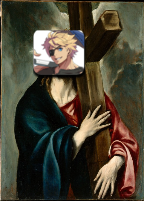 BlueHek997's tweet photo. @NanNanFGC Someone has to carry this cross. https://t.co/I67TbZsPki
