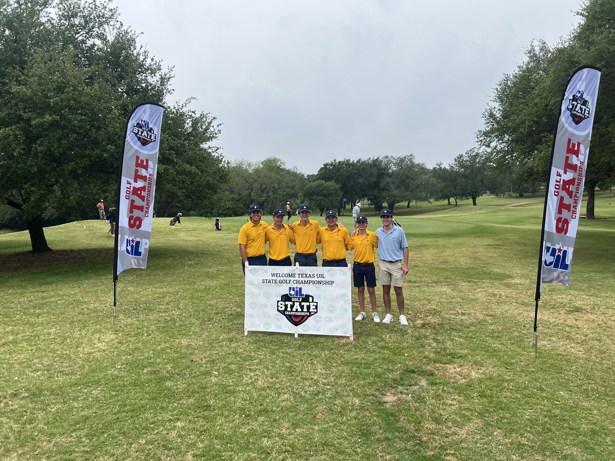 jesuitgolf's tweet photo. Congratulations to the Jesuit Golf Team for finishing T4th in the UIL 6-A State Tournament at the White Bluff New Course. The team was led by Jonah Fahrenbruch T8th (71/74-145) - only 3 shots out of 1st! This is Jesuit’s best ever State finish in the team competition! https://t.co/DesJCaBBdj