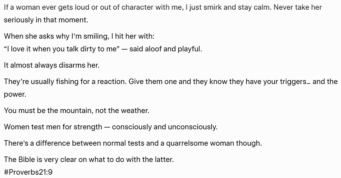 sirphatsax's tweet image. #RedPill #Masculinity #DatingAdvice #Proverbs219 #Manhood #Stoic