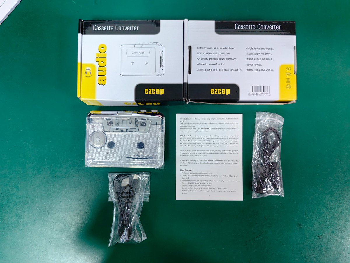 _ForwardVideo's tweet photo. ezcap Cassette Player!
More details:sales04@ezcap.com
#CassettePlayer #TapePlayer #CassetteConverter #TapeToMp3 https://t.co/kdjONwXQqH