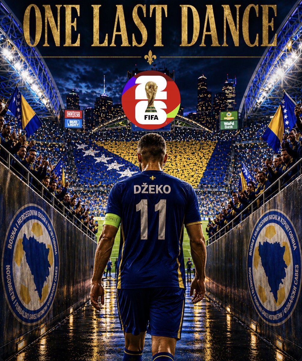 BosniaNTBall's tweet photo. ONE LAST DANCE FOR EDIN DZEKO. LET’S MAKE IT A MEMORABLE ONE! #FIFAWorldCup https://t.co/QPY0EtbSsw