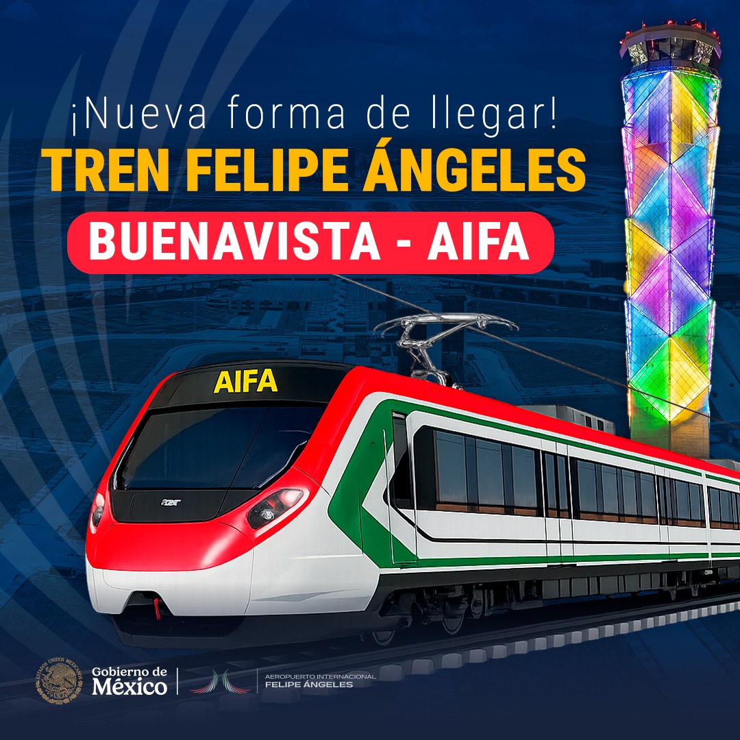 🚆 ¡El #AIFA más cerca de ti!
Con la nueva #ConexiónTerrestre del #TrenFelipeÁngeles, viajar entre la #CDMX y nuestro aeropuerto es más rápido y sencillo. ✈️
Tu viaje comienza aquí. ¡Planea tu ruta y vive la #ExperienciaAIFA! 🕒
#VuelaAIFA