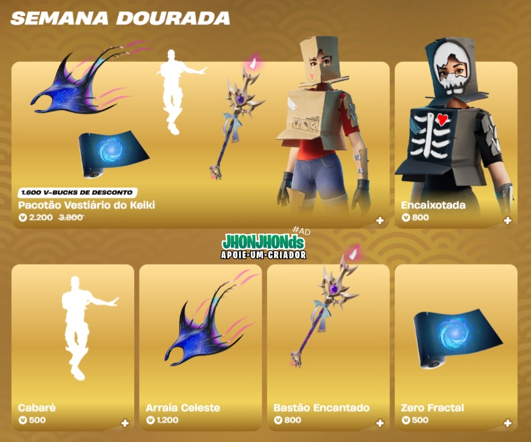 jhonjhonds's tweet image. O Pacotão Vestiário do Keiki chegou na Loja de Itens até o dia1º de maio! 

Considere usar código de apoiador JHONJHONDS #ad em suas compras Epic Games, obrigado!

#fortniteshop #fortnitebr