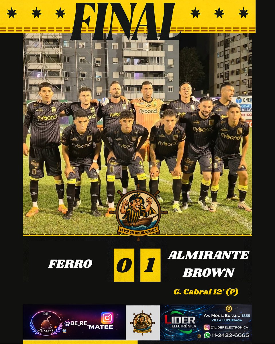 🟡⚫ GANOOOOOOOO ALMIRANTE BROWN FRENTE A FERRO!!!
.
Diseño: @_matiso
.
#DaleBrown