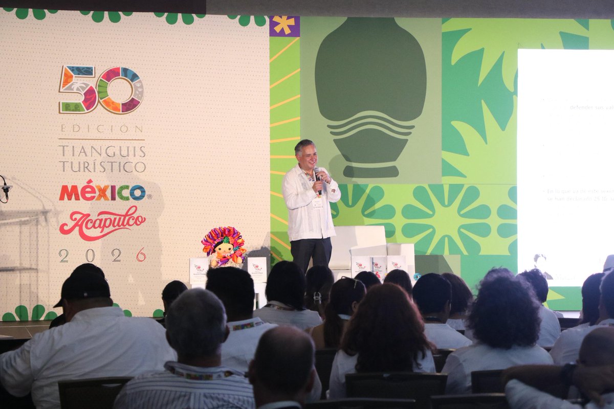 SNietoCastillo's tweet image. En el #TianguisTurístico2026 tuve el gusto de compartir la conferencia “México: Herencia y Origen”.

Destaqué la importancia de proteger y promover las Indicaciones Geográficas y Denominaciones de Origen como parte del patrimonio cultural y productivo del país, además de