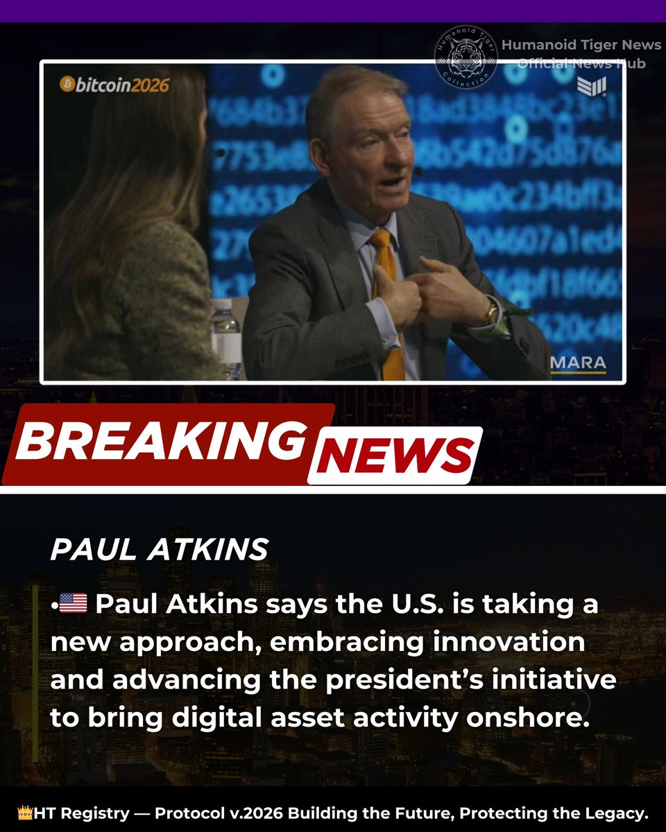 _htcnews's tweet image. 🚨 Paul Atkins says the U.S. is taking a new approach, embracing innovation and advancing the president's initiative to bring digital asset activity onshore.

___

Humanoid Tiger News
Official News Hub.

Meet our ecosystem:

🔗beacons.ai/humanoidtiger

#NFTs #NFTProject
