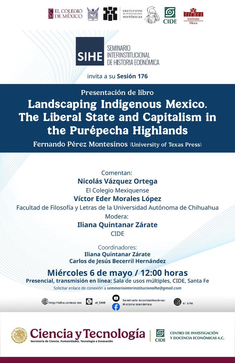 Seminario Interinstitucional Historia Económica tweet media