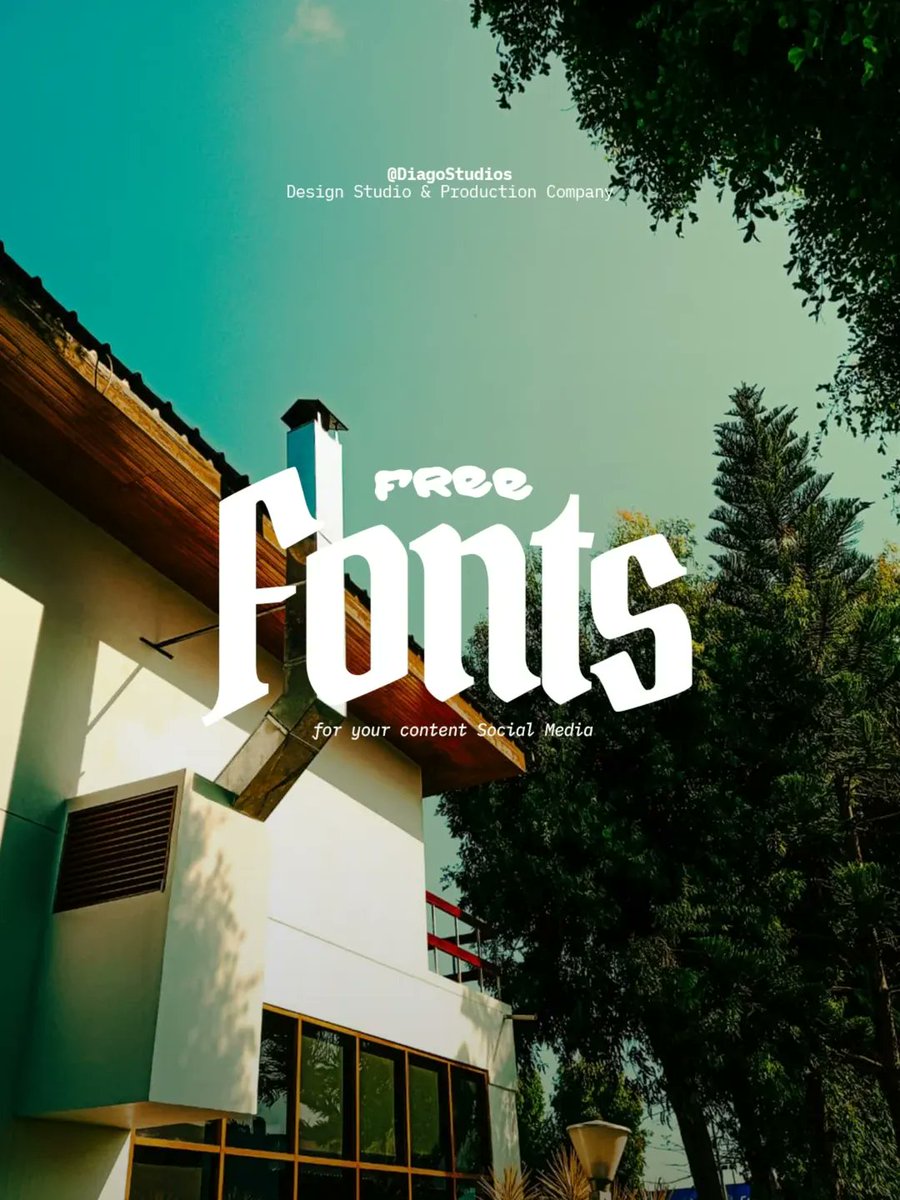 Free Fonts for your Social Media content 👇