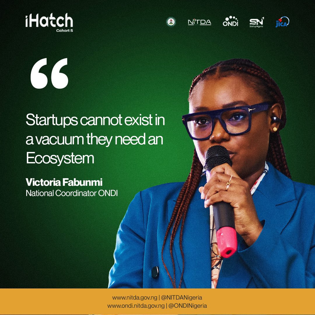 Nurain_Dev's tweet photo. From landing in Abuja to walking into a room filled with 36 other innovation hub managers from across Nigeria, the energy was immediately different. Day 1 of the #iHatch Cohort 5 Physical Residency set the tone. Branding. Storytelling. Programme design. We are not just running spaces. We are building ecosystems. 🔥
From insights to action, Days 2 & 3 moved beyond theory. Hands-on workshops, fundraising frameworks, ecosystem mapping, and real conversations about what it takes to sustain an innovation hub. The room was honest, practical, and hungry. This is what upskilling should feel like. 💡
Day 4 hit differently. Honest conversations with ecosystem players, deep dives into policy, talent, and impact measurement, and a hard truth we couldn’t ignore. What founders need and what hubs offer don’t always match. Strong ecosystems are not accidental. They are intentionally designed. 🎯
a full week of learning, unlearning, and building alongsideEcosystem builders across Nigeria. The #iHatch Cohort 5 Residency is done. Headed back to build stronger frameworks, a deeper network, and a clearer mission. North-East Nigeria, we are coming home with more. 🚀 @ONDINigeria @NITDANigeria @FMCIDENigeria