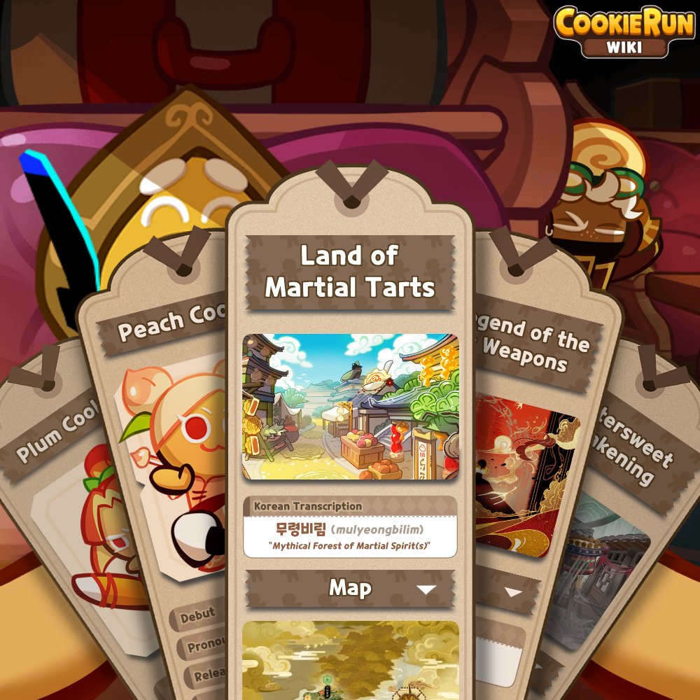 CRWiki's tweet photo. Did the update preview catch your attention? With just one day left, let's welcome CookieRun: OvenBreak's upcoming Season 11 update by reading! 📚   

The Land of Martial Tarts has quite a long history, we recommend these 5 articles to get yourself prepared for the next update! https://t.co/I0XWOxdOA0