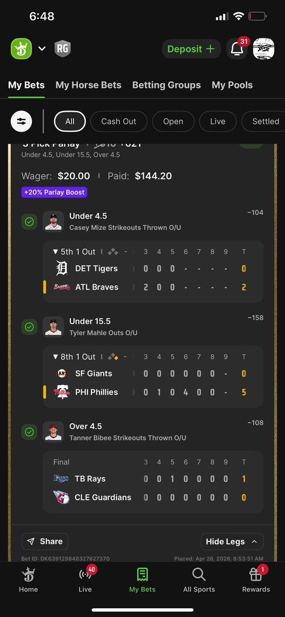 BANNNNG🔥Big shoutout to <a href="/MrBearHere/">Mr Bears Den</a> for the picks! Not only is he the most consistent out of those I follow— he’s very genuine &amp; kind. 💪🏾