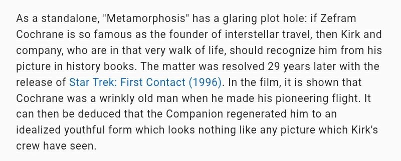 ScottimusPrime1's tweet image. Via IMDB... #AllStarTrek #TOS #Metamorphosis