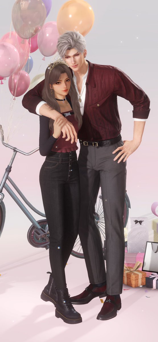 CaliCKitsuneVT's tweet photo. @bhaalbaaby @bhaalbaabyold Good luck everyone! Here’s my MC with her main man https://t.co/2nwLNbZDnT