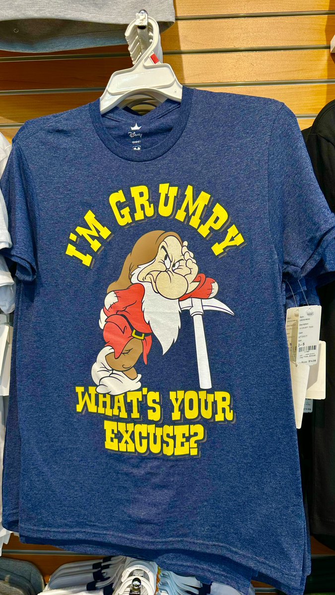 AdamRussel66622's tweet image. Grumpy [ Disney ] T-Shirts

#Disney #Disneyland #Disneyworld 
#WaltDisneyWorldResort #WDW #DisneySprings #Grumpy #Tshirt #Tshirts 
#Fashion #clothes #Clothing #America #usa