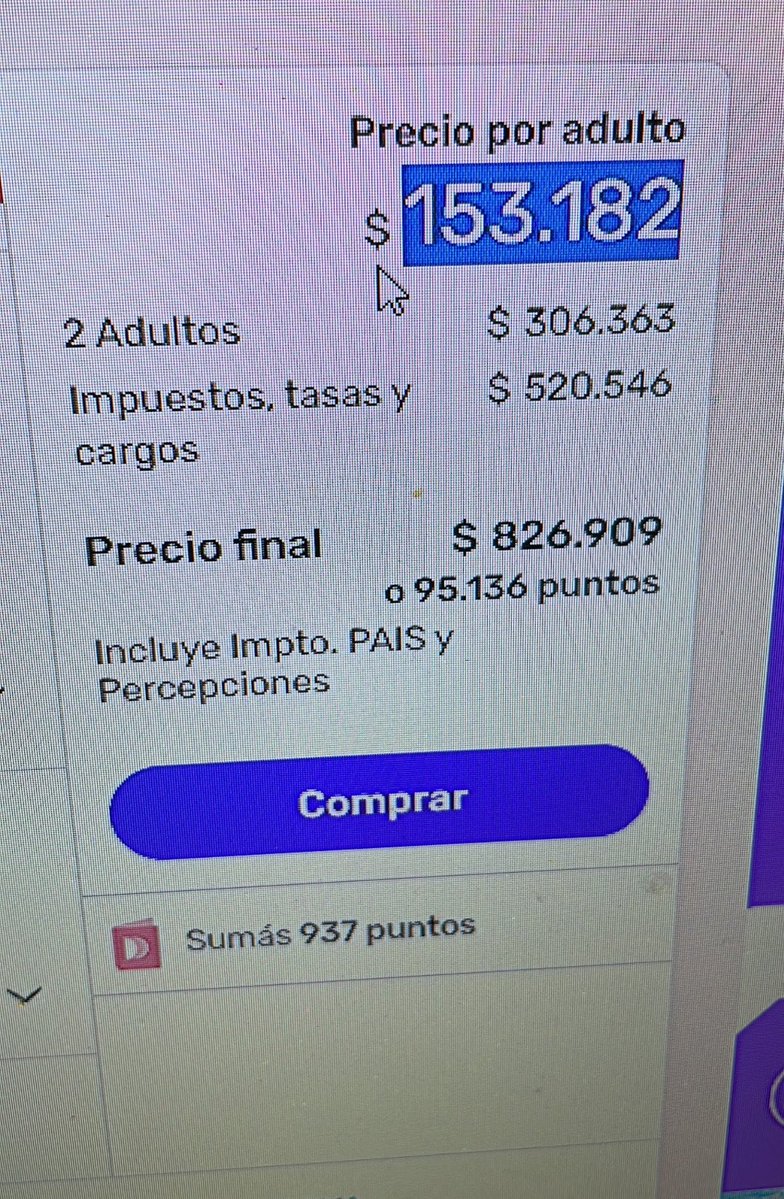 “IMPUESTOS”

Porque después de 3 años de gobierno aún no elimina los impuestos a los pasajes de avión y los usuarios señalan que compras uno para vos y otro para la mujer de Manuel Adorni.