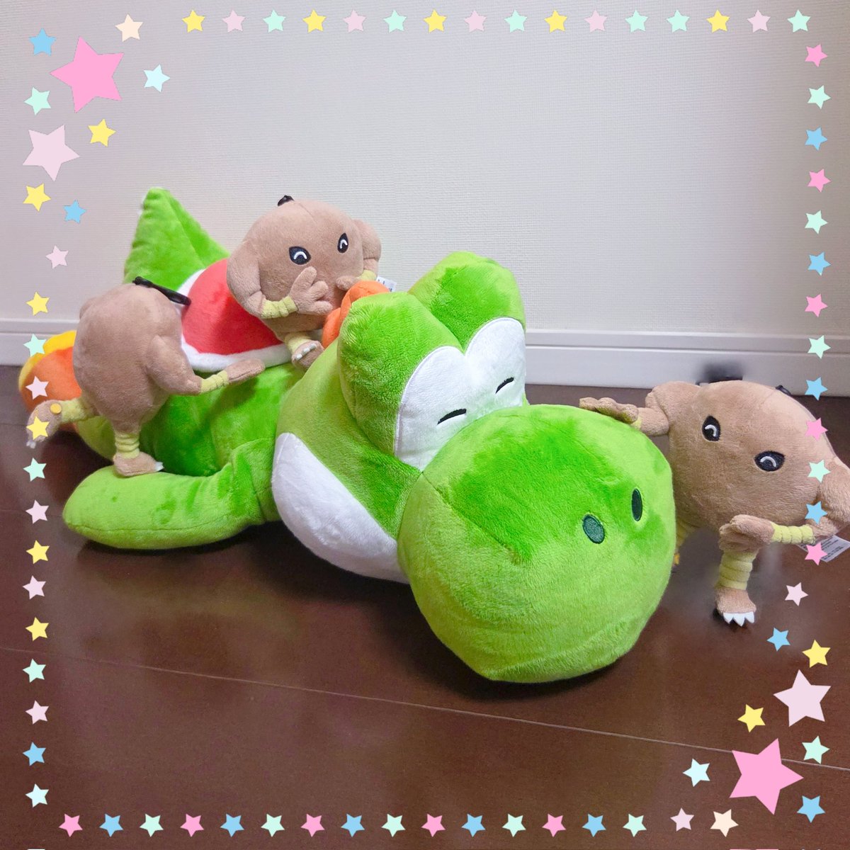 さわちゃん、大きいね！この子誰かな？👣

　　　　　　　\\\ヨッシーじゃー！///