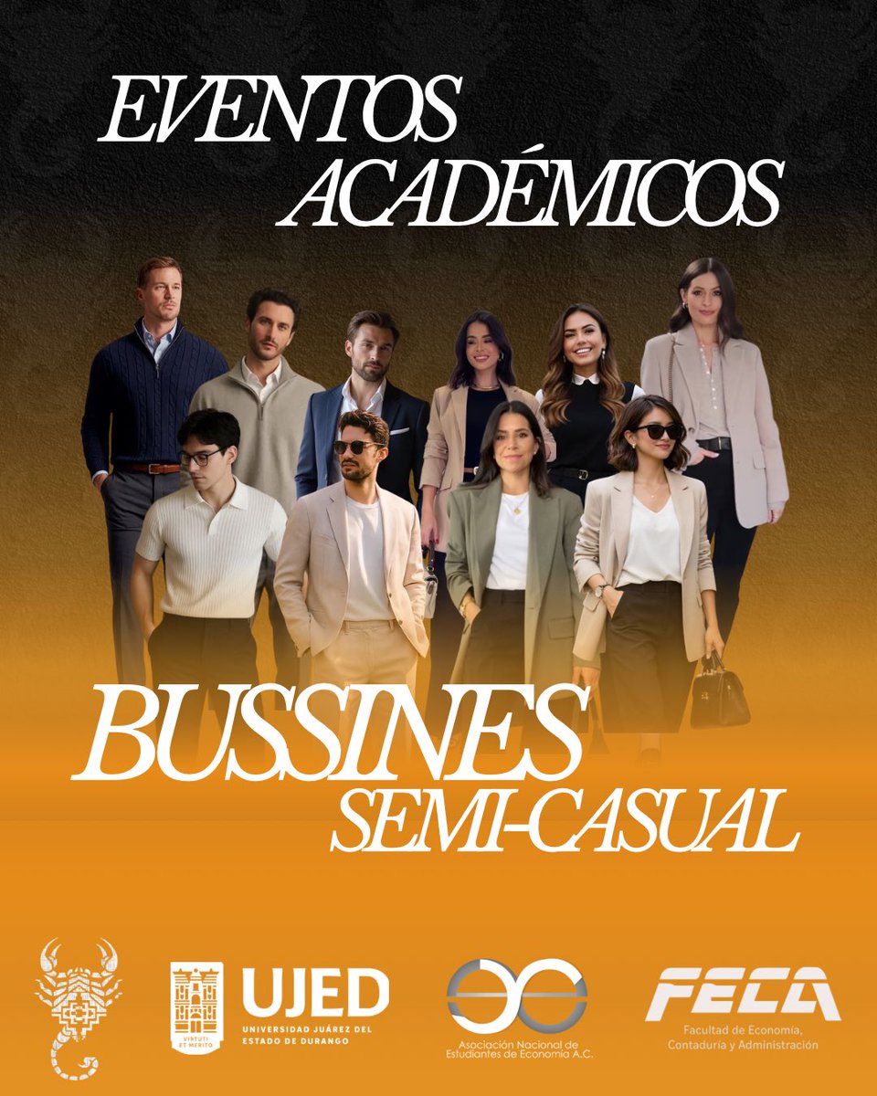 anee__mx's tweet photo. Dress Code | XIII Simposio Nacional de Estudiantes de Economía

🗓️21, 22 y 23 de Mayo, 2025
📍Durango, Dgo. México 

Ya estamos listxs para recibirte, pero… ¿ya sabes qué ponerte?
Aquí te dejamos el código de vestimenta para cada actividad del Simposio: https://t.co/VueASoFhmq