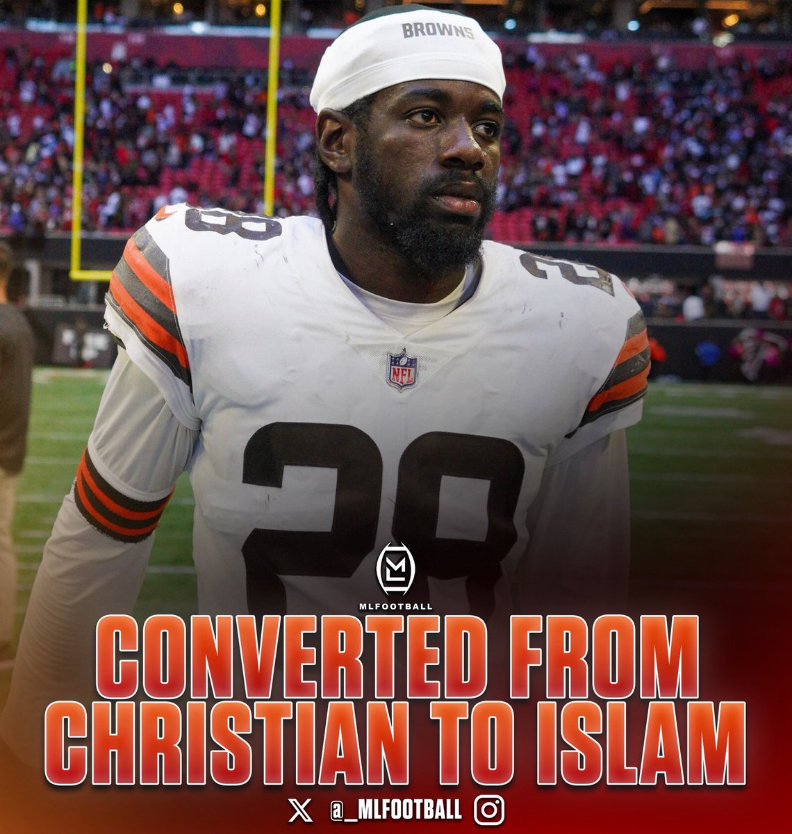 MLFootball's tweet image. 🚨NEWS: Cleveland #Browns star linebacker Jeremiah Owusu-Koramoah has converted from Christianity to Islam.

JOK, embraced Islam while visiting the National Chief Imam in Accra, Ghana.

Owusu-Koramoah was born a Christian but discovered Islam in recent years &amp;amp; decided to convert.