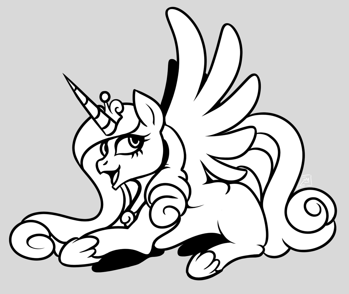 A Princess Cadence warmup #mlp