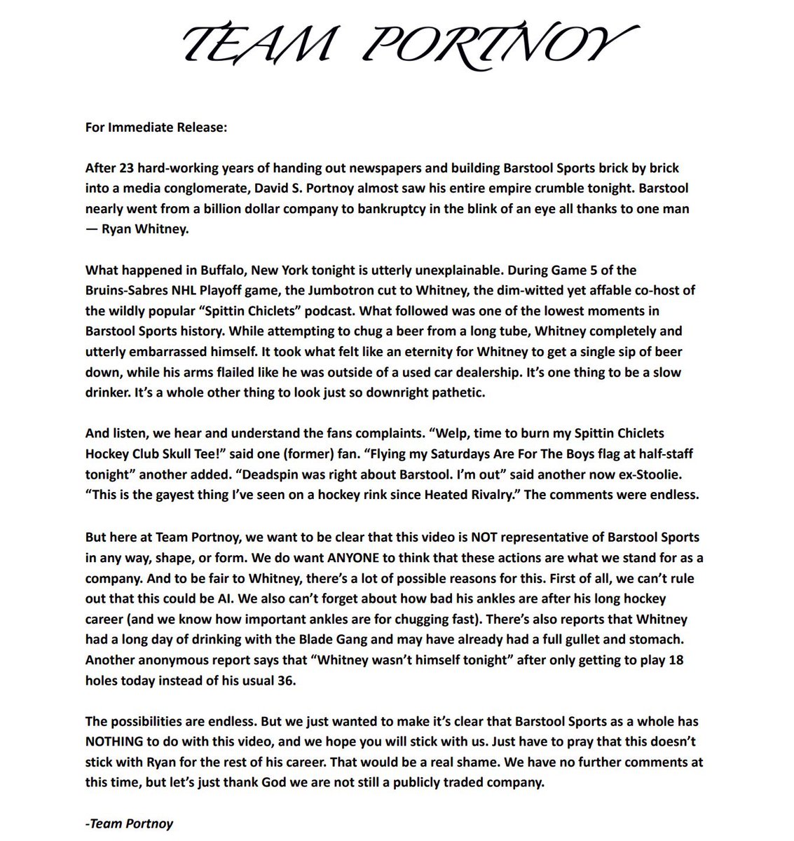 Dave Portnoy tweet media